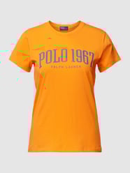 T-Shirt mit Label-Print von Polo Ralph Lauren Orange - 34