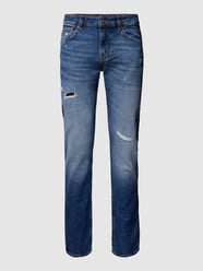 Jeans mit Label-Detail Modell 'Delaware' von BOSS Orange Blau - 35