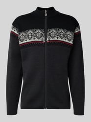 Gebreid jack van wol met opstaande kraag en ritssluiting van Dale of Norway - 29