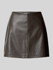 Spódnica mini o kroju regular fit z materiału skóropodobnego model 'NIELLA' od ONLY - 3
