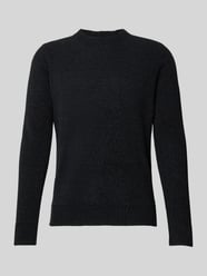 Slim fit pullover in gebreide look, model 'Chinile' van camel active - 18