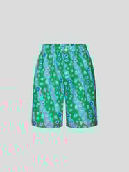 Shorts mit Allover-Logo-Print von Marni Grün - 13