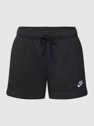 Sweatshorts met labelstitching, model 'CLUB' van Nike Grijs / zwart - 2