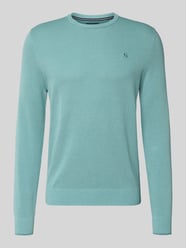 gebreide pullover met labelstitching van LERROS - 3