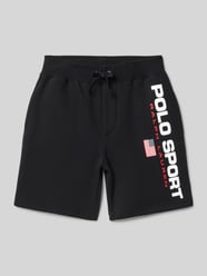 Regular Fit Sweatshorts mit Label-Print von Polo Sport - 23