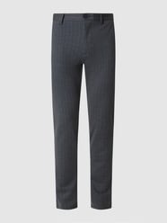 Tapered fit broek met krijtstreep, model 'Mark' van Only & Sons Blauw - 40