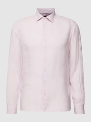 Leinenhemd mit Kentkragen Modell 'Steven' von Cinque Rosa - 37