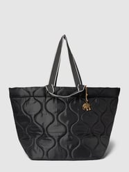 Torba shopper z pikowaniem model ‘QULITED’ od Anokhi Czarny - 38