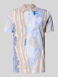 Regular fit poloshirt met korte knoopsluiting van CARLO COLUCCI - 7