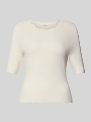 Strickshirt aus Viskose-Mix mit Rüschenkragen von Christian Berg Woman - 14