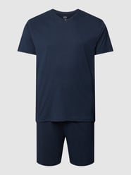 PLUS SIZE Pyjama mit Label-Detail von Ceceba Plus Blau - 30