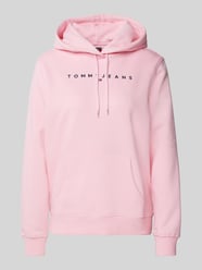 Regular Fit Hoodie mit Label-Stitching von Tommy Jeans Pink - 46