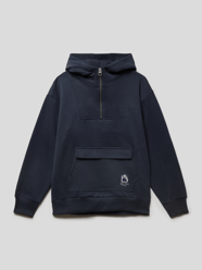 Sweatshirt mit kurzem Reißverschluss Modell 'LT Aug' von Marc O'Polo Blau / Türkis - 4