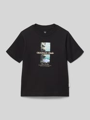 t-shirt z nadrukiem z motywem i napisem model 'NORREBRO' od JACK & JONES - 26