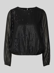 Blouseshirt met ronde hals van comma - 48