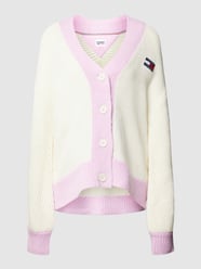 Gebreid jack met labelpatch van Tommy Jeans Wit - 29