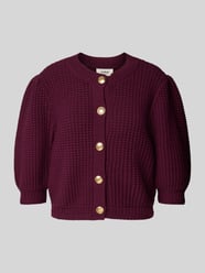 Strickjacke mit durchgängiger Knopfleiste Modell 'Garance' von Bash Bordeaux - 2