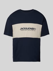 T-Shirt mit Label-Print Modell 'LEGACY' von Jack & Jones Blau - 20