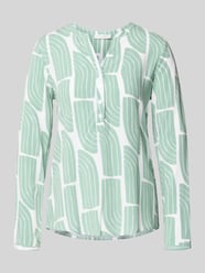Schlupfblouse met golvenprint van viscose van Christian Berg Woman - 33