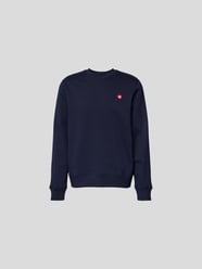 Sweatshirt mit Label-Detail von WOOD WOOD Blau - 40