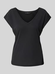 T-shirt z dekoltem w serek model ‘FILLI’ od Vero Moda - 9