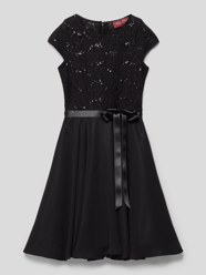 Kleid mit Spitzenbesatz von G.O.L. Schwarz - 27