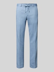 Straight Fit Stoffhose mit Bundfalten Modell 'Sparta' von Zuitable - 28