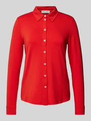 Blusenshirt mit Umlegekragen von Marc O'Polo Rot - 4