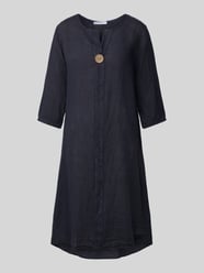Linnen jurk met tuniekkraag van ZABAIONE - 3