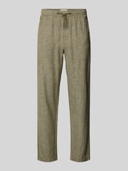 Broek van mix van katoen en linnen model 'MARCO' van Blend - 2