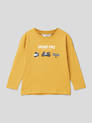 Longsleeve mit Motiv-Print Modell 'helmet' von Mango Gelb - 5