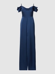 Abendkleid mit Gehschlitz Modell 'SELIMA' von Vera Wang Bride Blau - 42