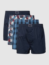 Boxershorts aus Baumwolle im 4er-Pack von Tom Tailor Blau / Türkis - 18