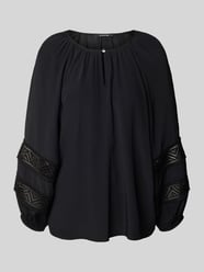 Regular Fit Bluse aus Viskose mit Spitze von comma - 19