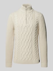 Strickpullover mit Zopfmuster Modell 'Jacob' von Superdry Beige - 44