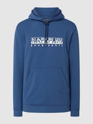 Hoodie met logoprint, model 'B-Telemark' van Napapijri Blauw - 47
