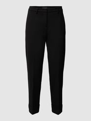 Stoffen broek met persplooi, model 'KRYSTAL' van Cambio Grijs / zwart - 8