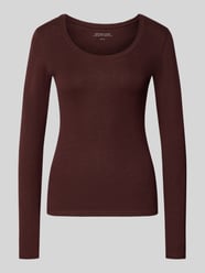 Longsleeve mit geripptem Rundhalsausschnitt Modell 'Sorana' von OPUS Bordeaux - 11