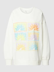 Bluza z nadrukiem z motywem model ‘MORNING’ od Roxy Biały - 19