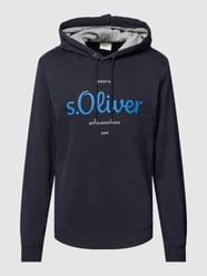 Hoodie met labeldetail van s.Oliver RED LABEL Blauw / turquoise - 10