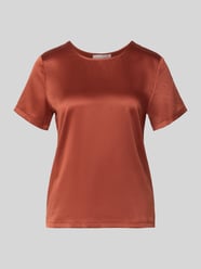 regular fit blouse van satijn van Christian Berg Woman Selection - 45