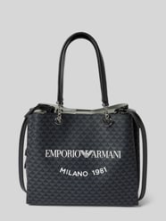 Handtasche mit Label-Detail Modell 'ANNIE' von Emporio Armani Schwarz - 45