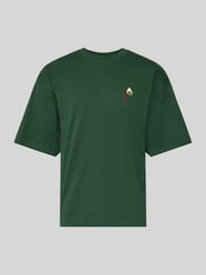 T-shirt z detalem z logo Model „Beam” od WOODBIRD - 5