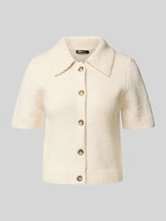 Kardigan z dzianiny z rękawem o dł. 1/2 i dodatkiem wełny od Gina Tricot - 34
