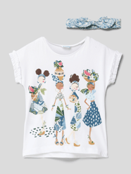 T-Shirt mit Motiv-Print von Mayoral Blau / Türkis - 35