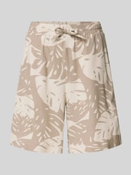 Relaxed fit bermuda met tunnelkoord, model 'Lavisco' van FREE/QUENT Beige - 20