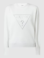 Pullover met geborduurd logo  van Guess Wit - 7