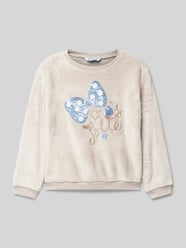 Sweatshirt mit Paillettenbesatz von Mayoral Beige - 13