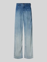 Wide Leg Jeans mit Bundfalten Modell 'MR 1.0' von BOSS Orange Blau - 33