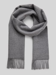 Wollen sjaal met franjes van bugatti - 4